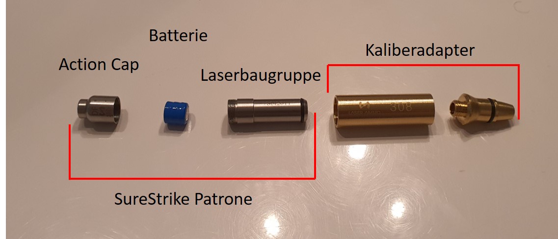 SureStrike Cartridge mit Adapter