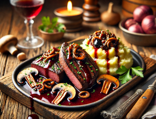 Rehleber mit Portweinsauce an Kartoffelpüree – Eine rustikale Delikatesse der Wildküche