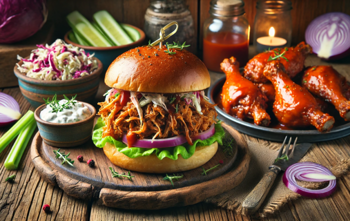 Titelbild Pulled Kaninchen Burger