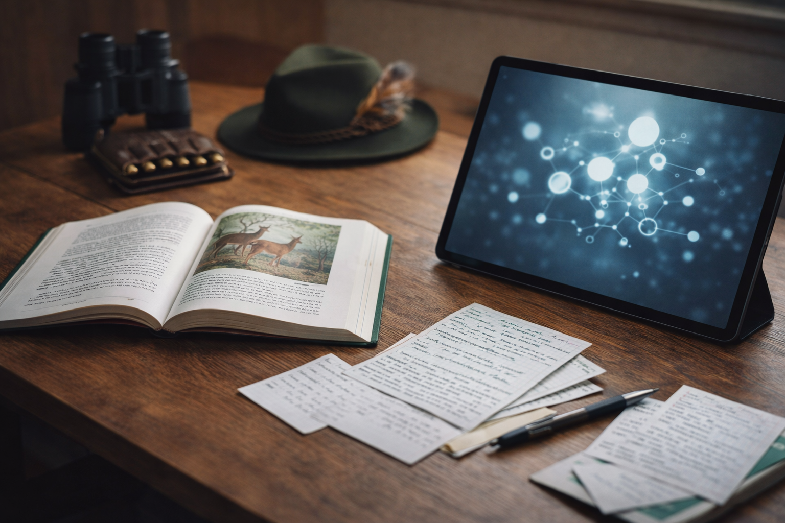 Titellbild lernen für die Jägerprüfung mit KI