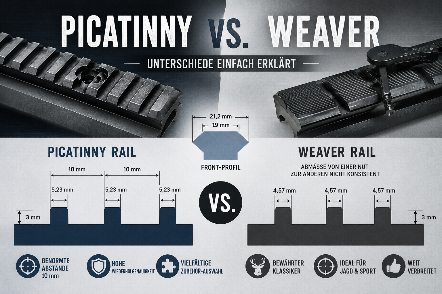 Picatinny vs. Weaver